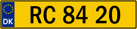 Trailer License Plate